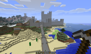 minecraft-castle-afar-flying